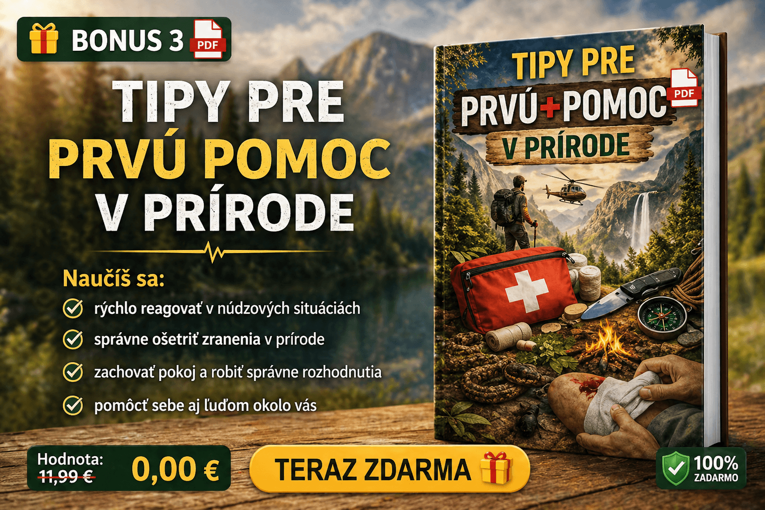 Bonus 3 — Tipy pre prvú pomoc v prírode